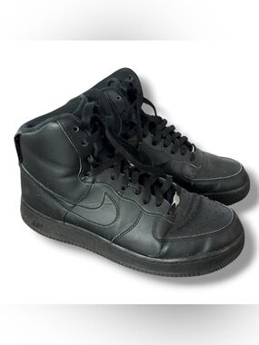 Nike Air Force 1 High Top Shoes AF1 Triple Black Men's 9.5 3152121-032
